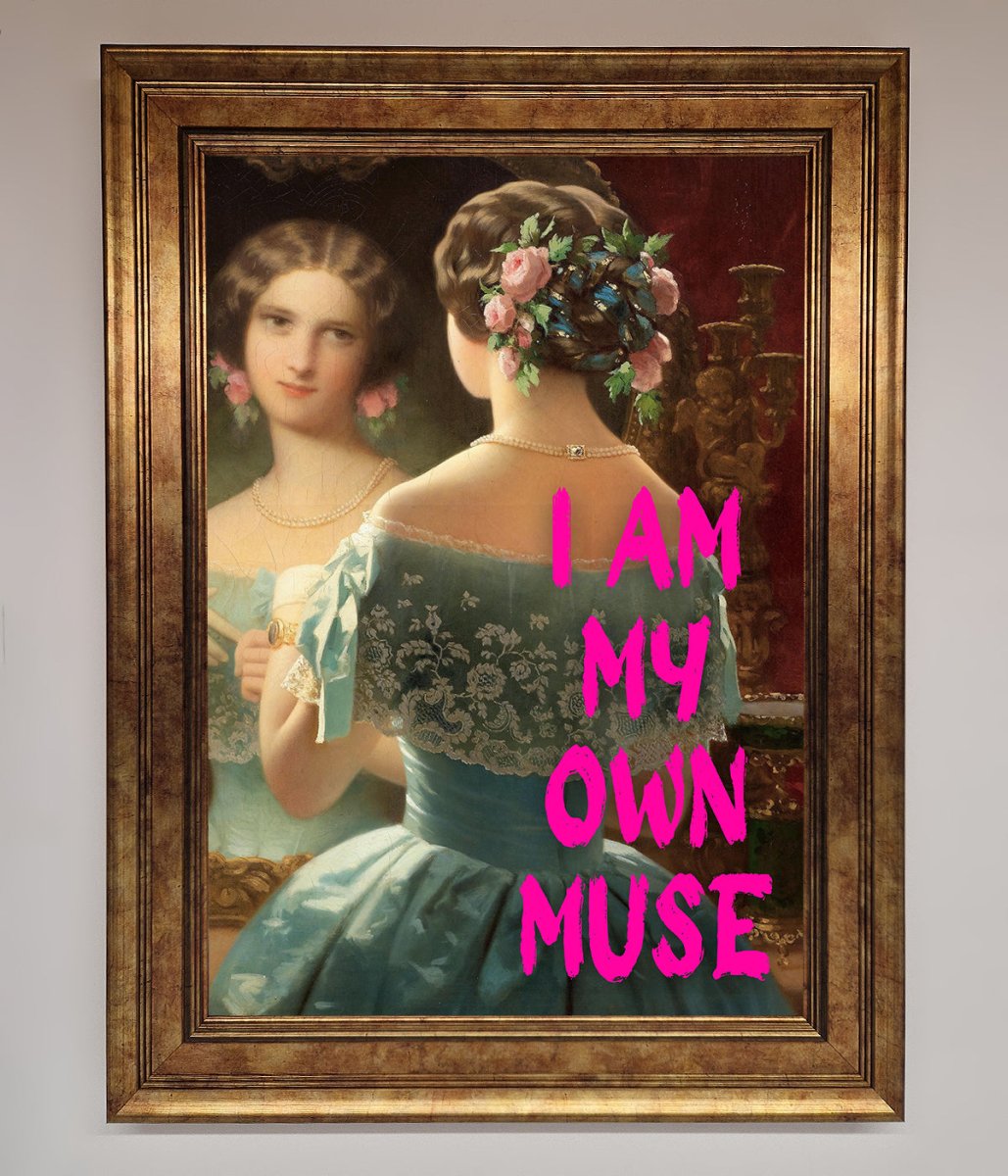 I Am My Muse Framed Print-7