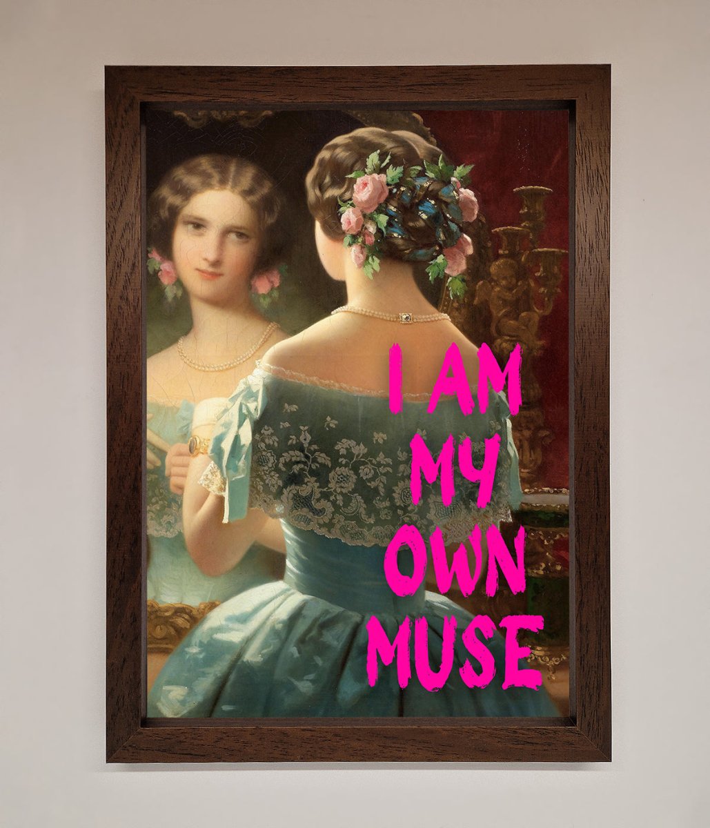 I Am My Muse Framed Print-10