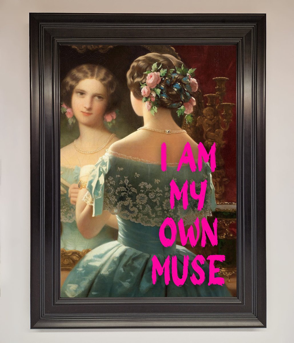 I Am My Muse Framed Print-6