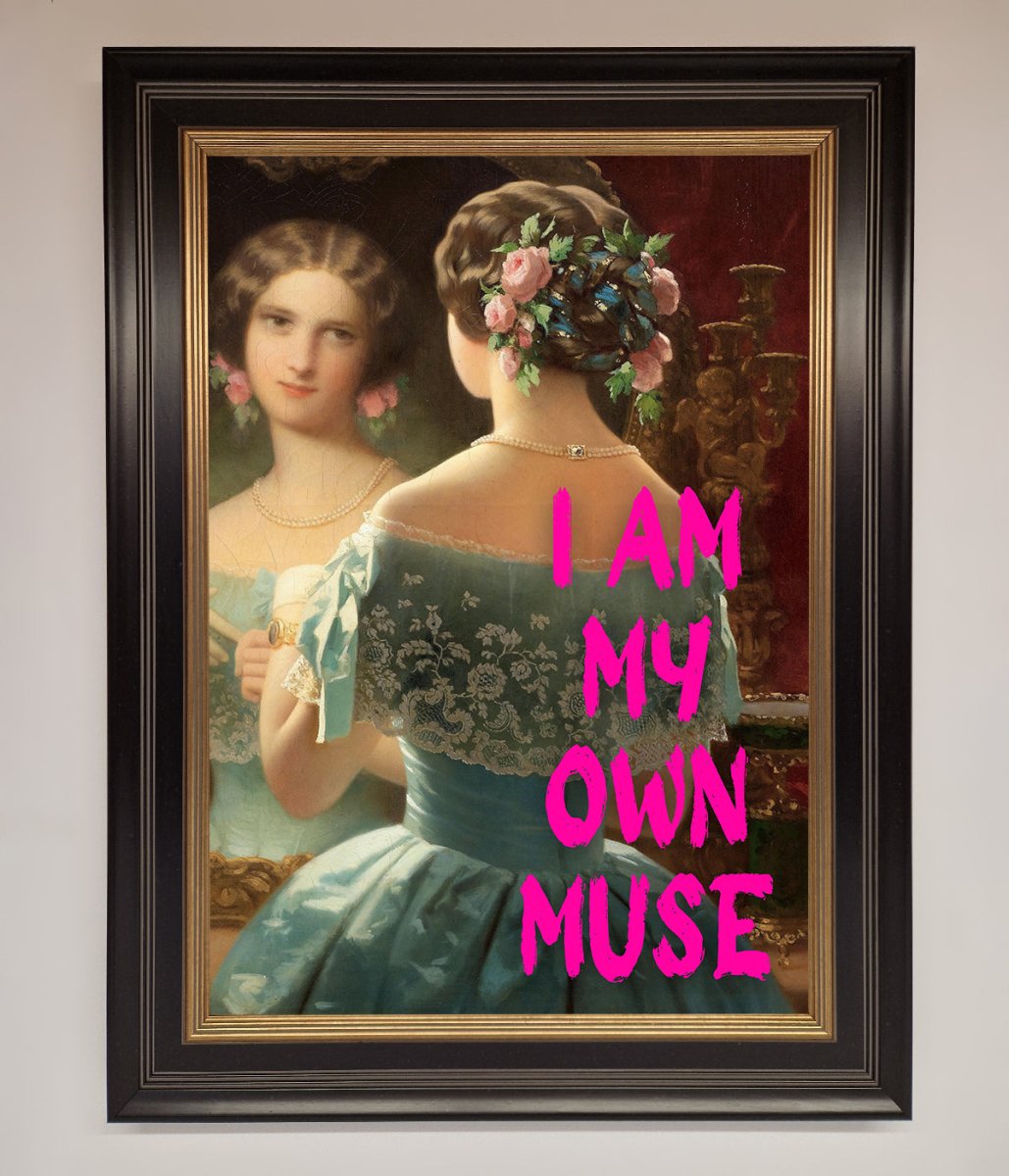 I Am My Muse Framed Print-9