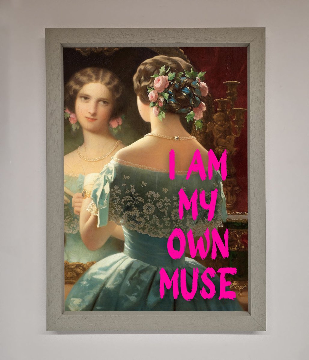 I Am My Muse Framed Print-3