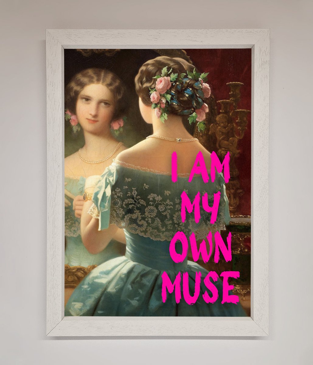 I Am My Muse Framed Print-2