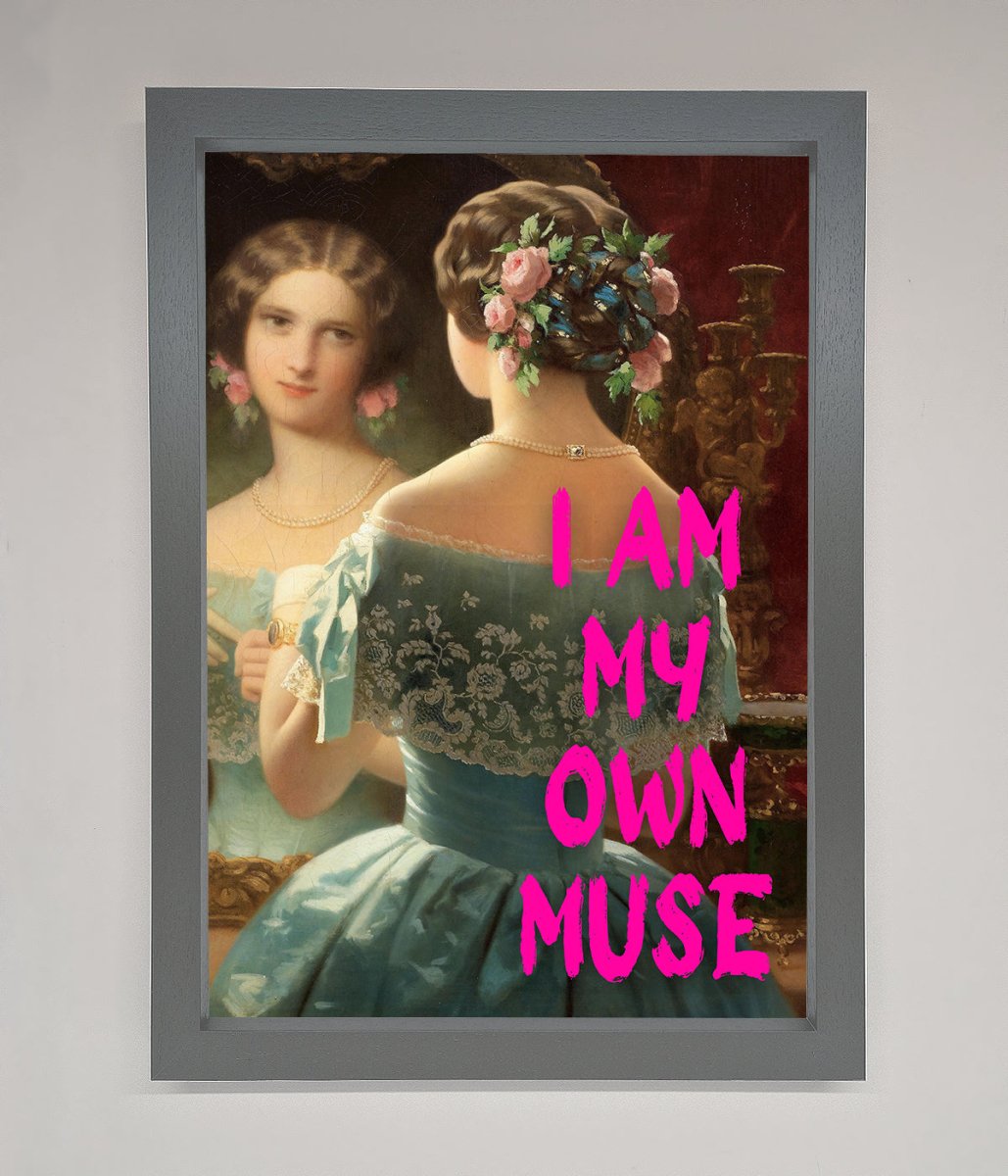 I Am My Muse Framed Print-4