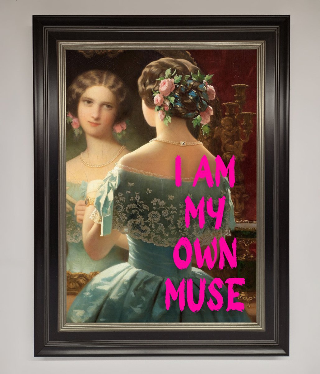 I Am My Muse Framed Print-8