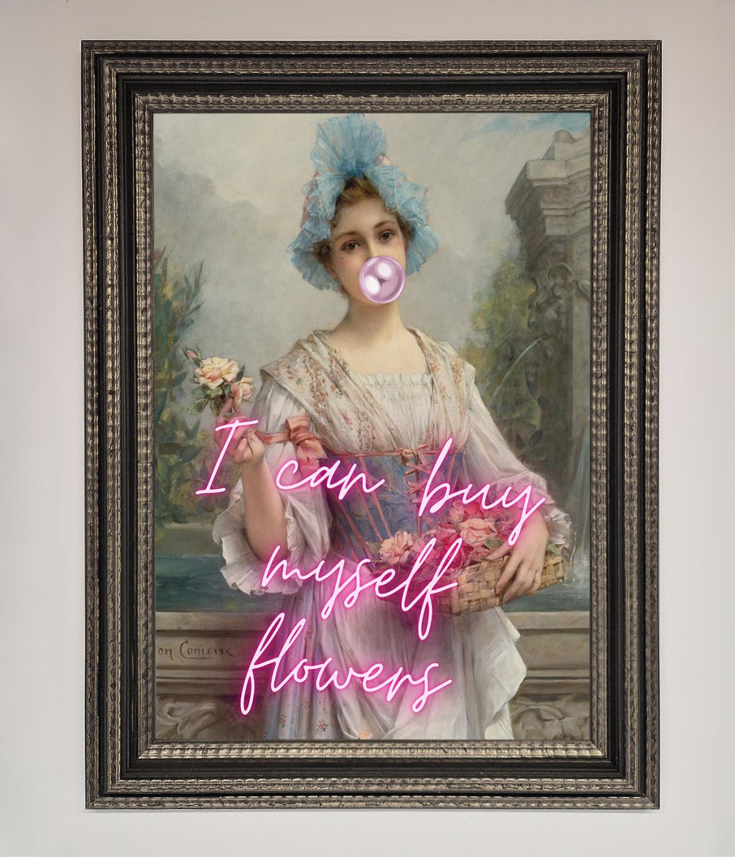 I Can Buy Myself Flowers Framed Print-14