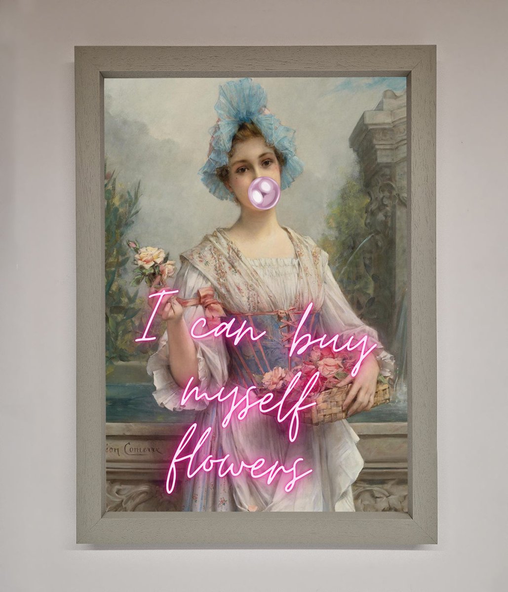 I Can Buy Myself Flowers Framed Print-2