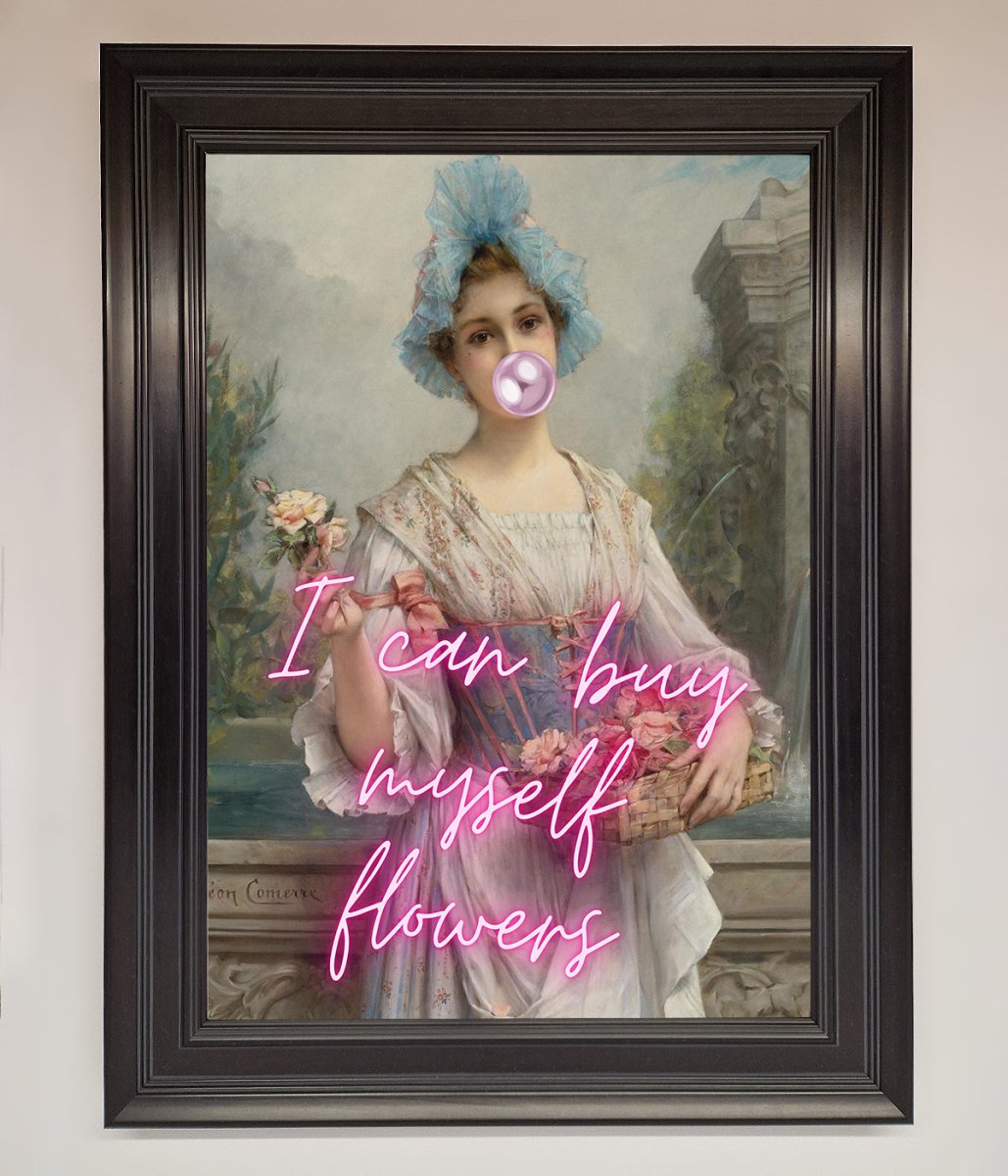 I Can Buy Myself Flowers Framed Print-16