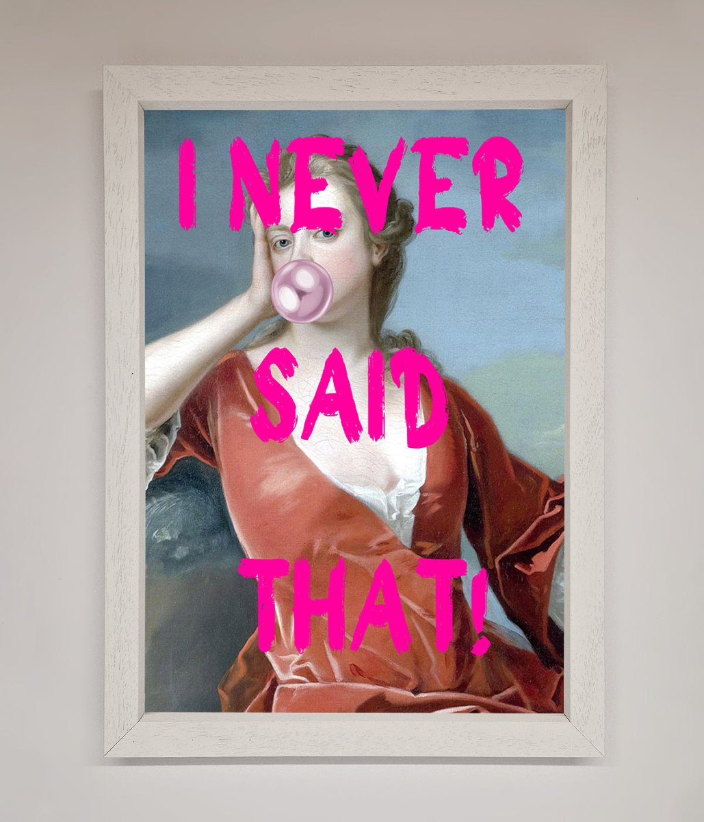 I Never Said That Framed Print-2