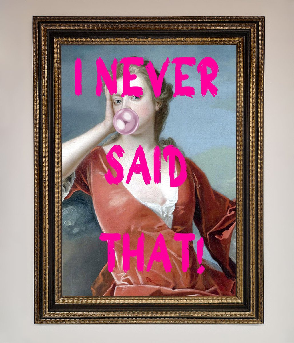 I Never Said That Framed Print-18