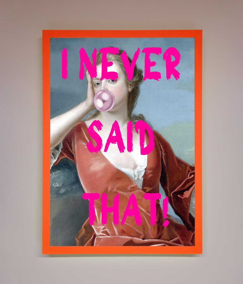I Never Said That Framed Print-10