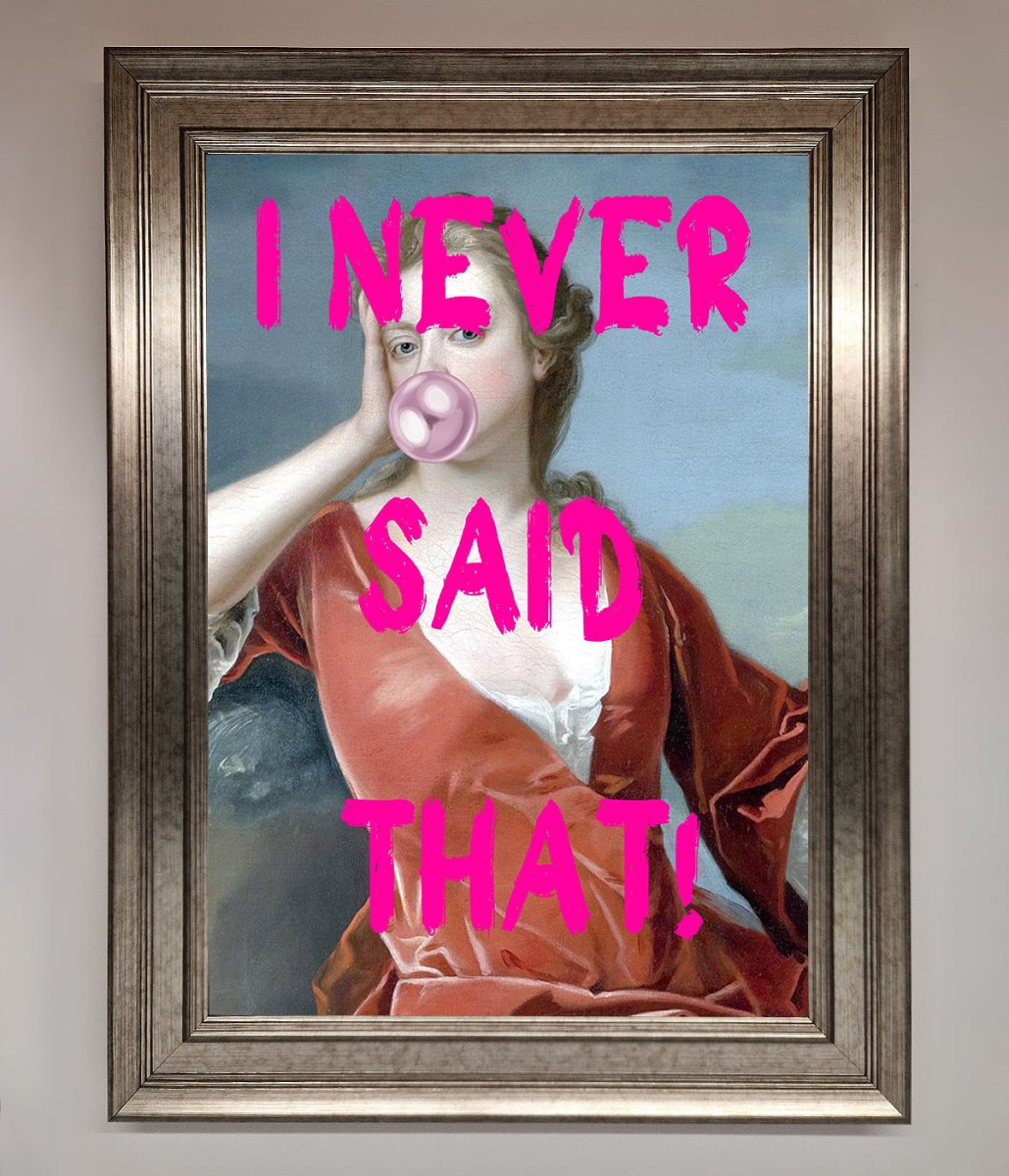 I Never Said That Framed Print-5