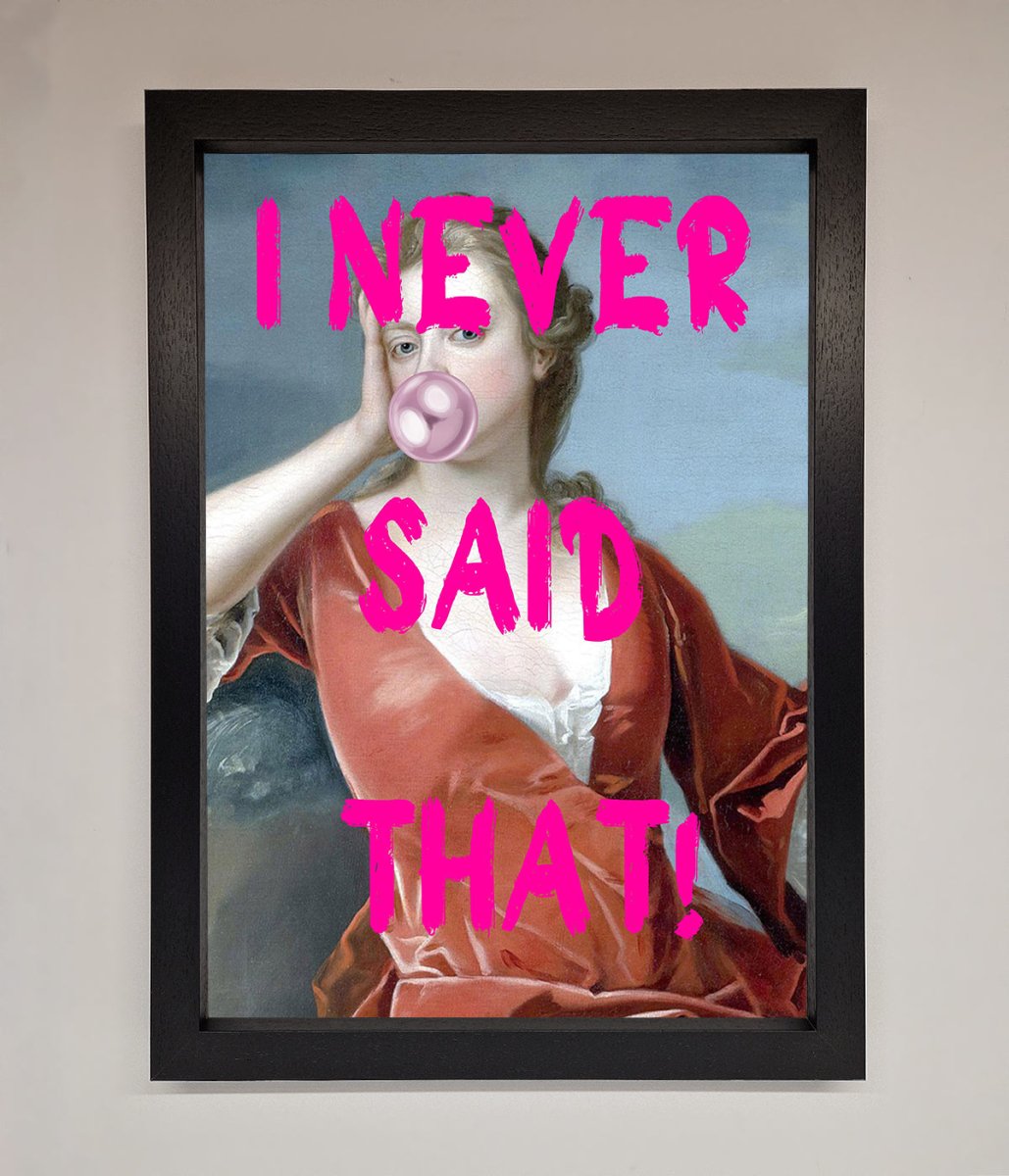 I Never Said That Framed Print-1