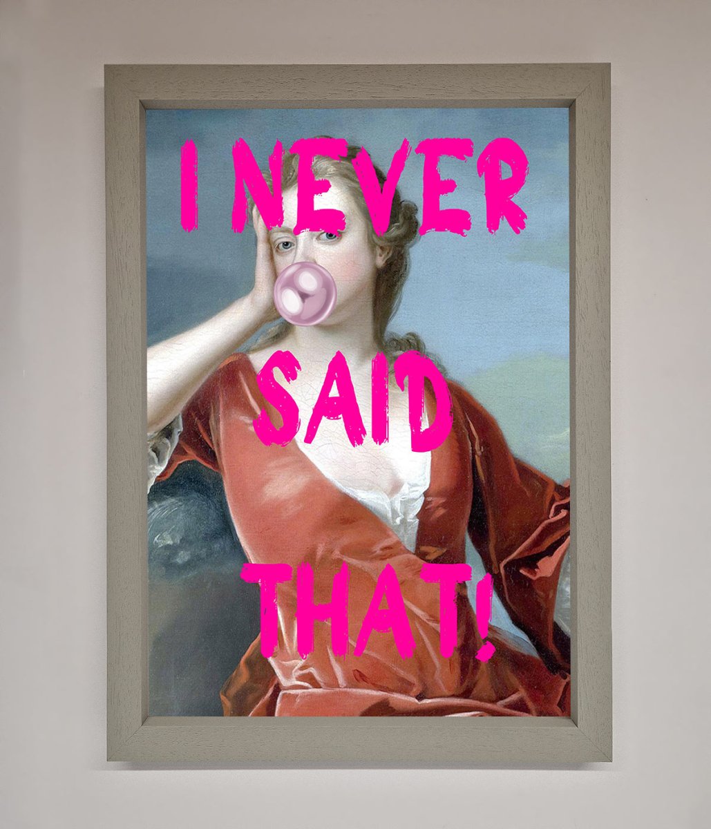 I Never Said That Framed Print-3