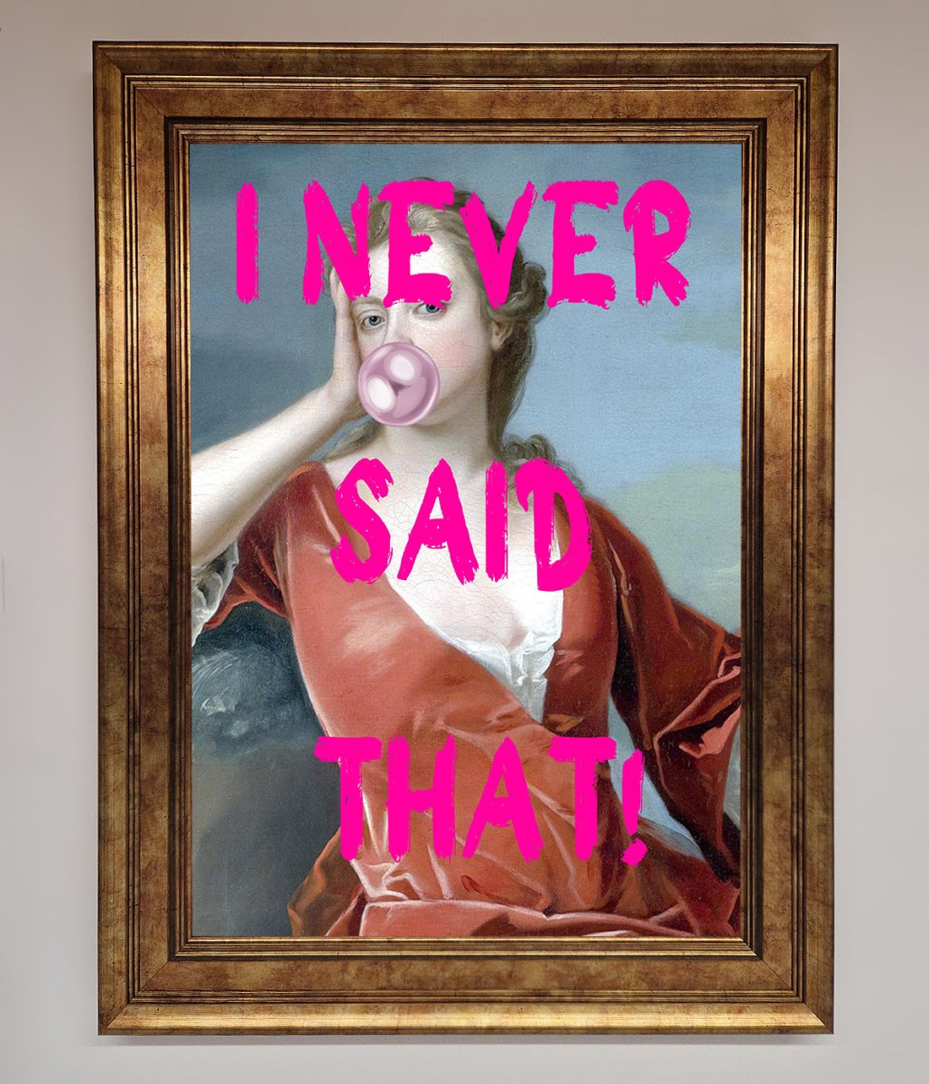 I Never Said That Framed Print-6