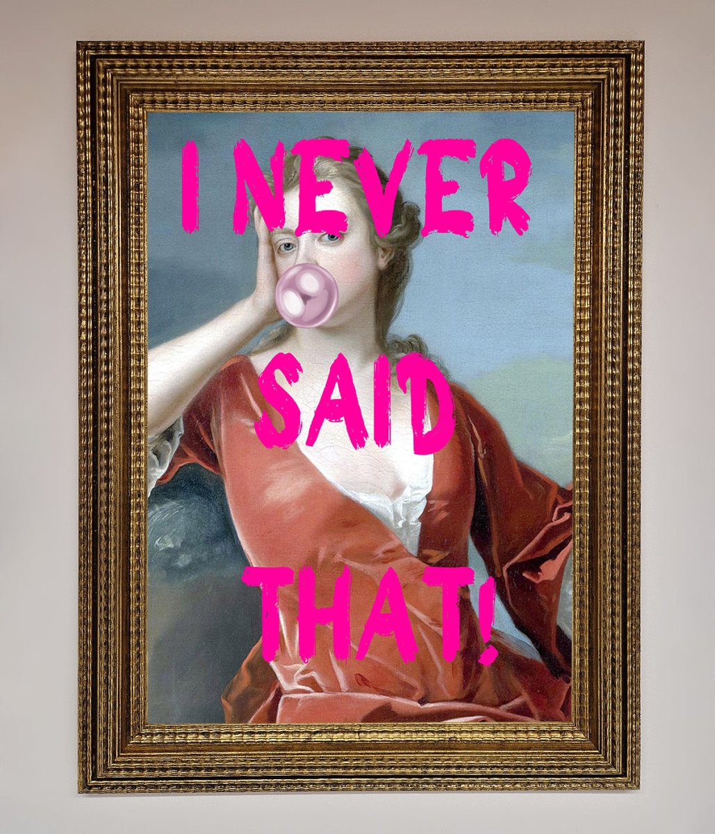 I Never Said That Framed Print-15