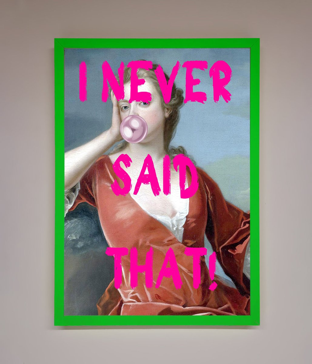 I Never Said That Framed Print-11