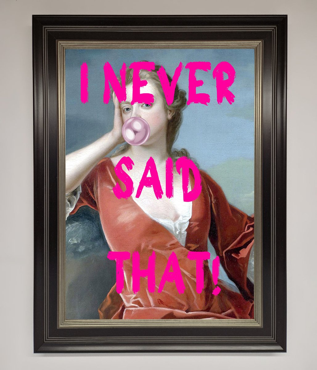 I Never Said That Framed Print-7