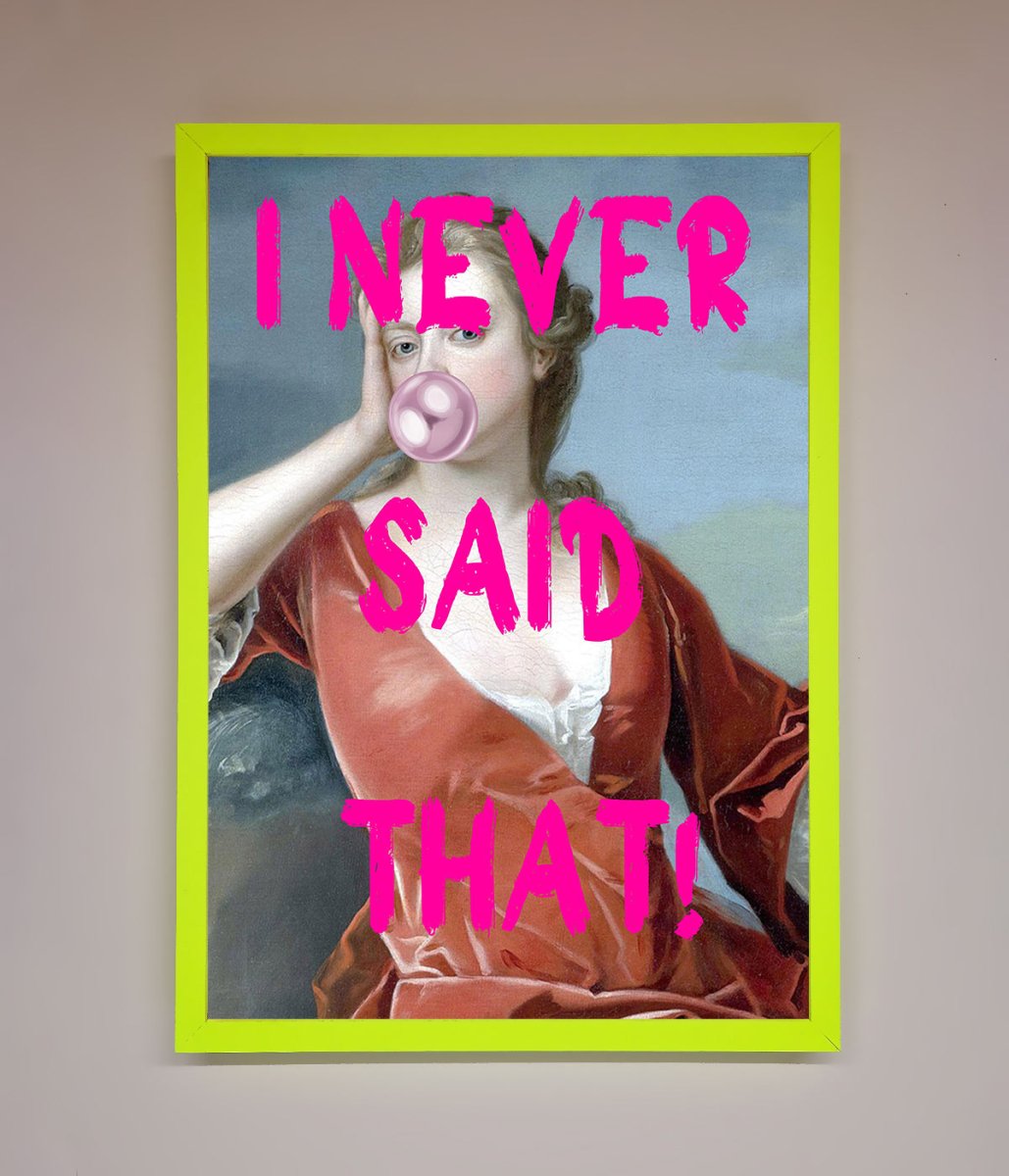 I Never Said That Framed Print-12