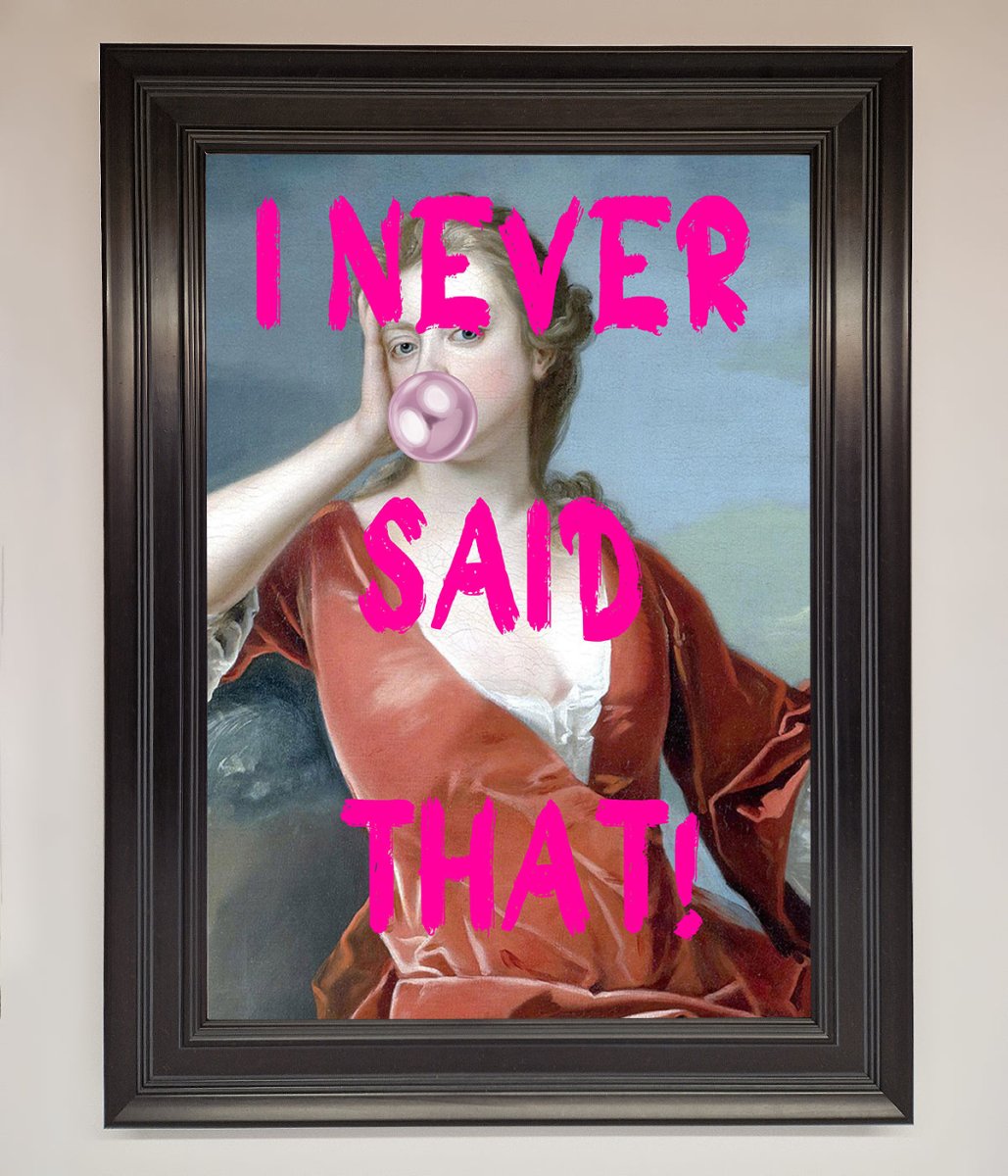 I Never Said That Framed Print-0