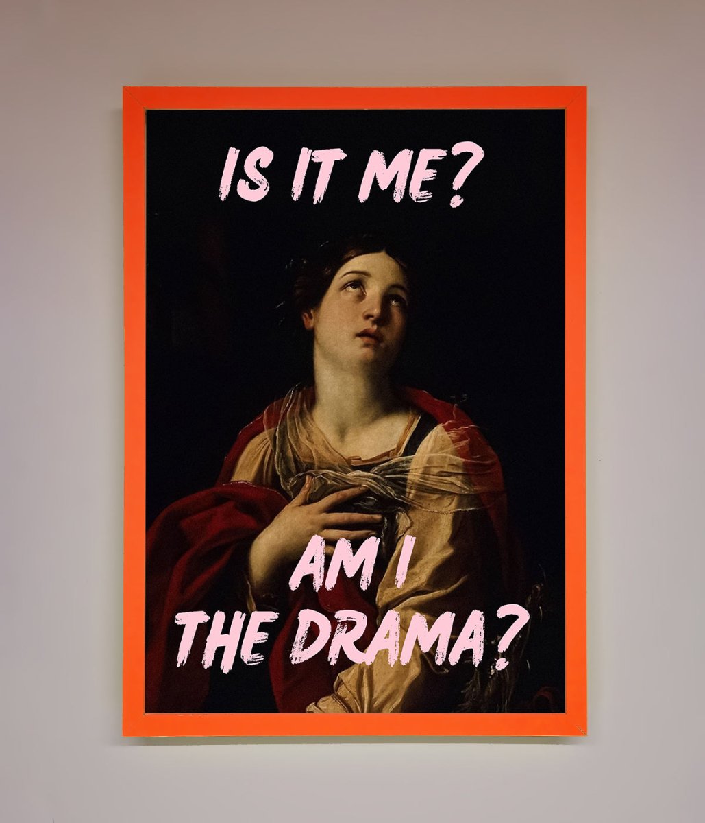 Is It Me Am I The Drama Framed Print-5