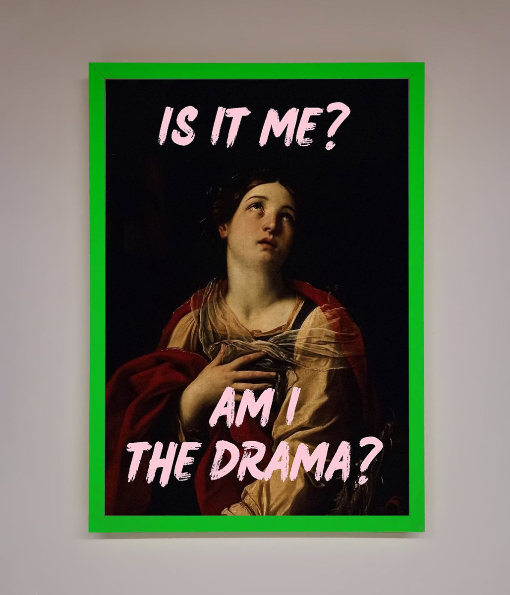Is It Me Am I The Drama Framed Print-8