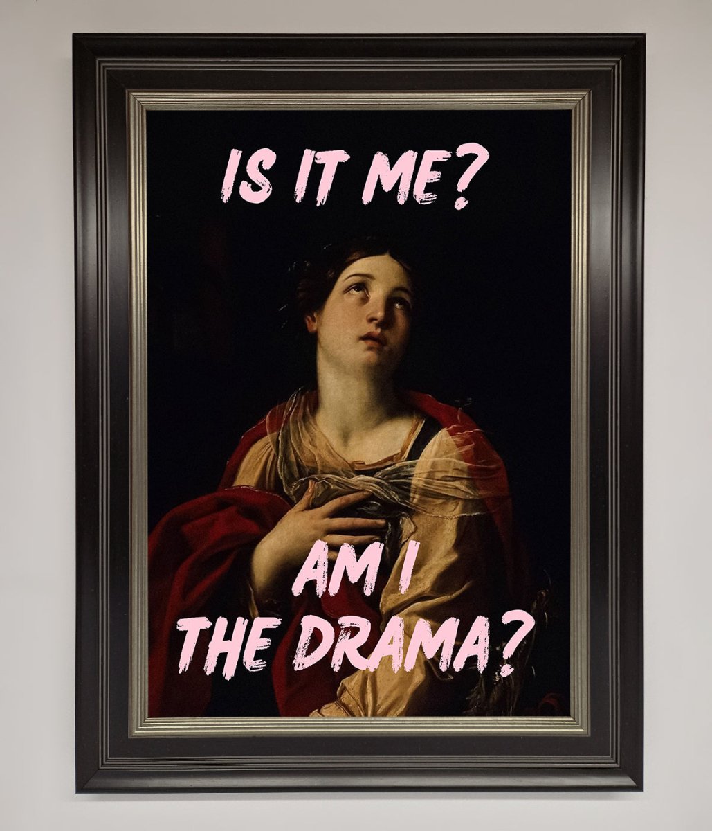 Is It Me Am I The Drama Framed Print-16
