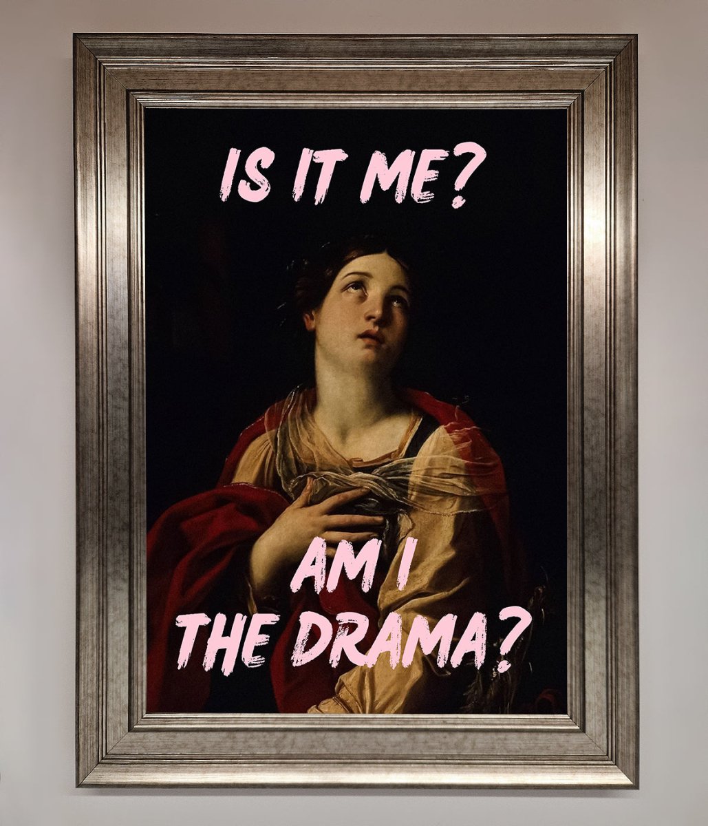Is It Me Am I The Drama Framed Print-14