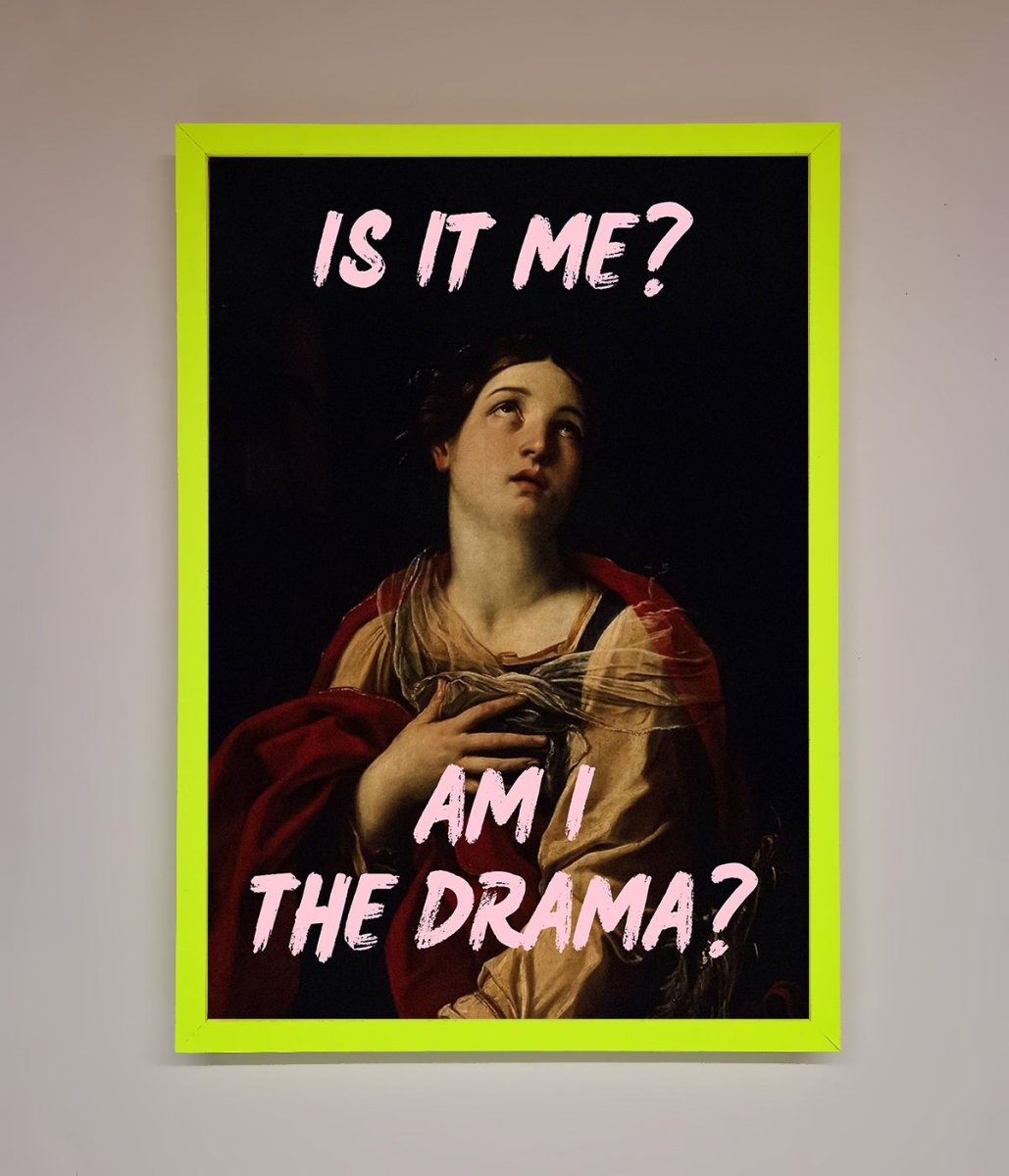 Is It Me Am I The Drama Framed Print-7