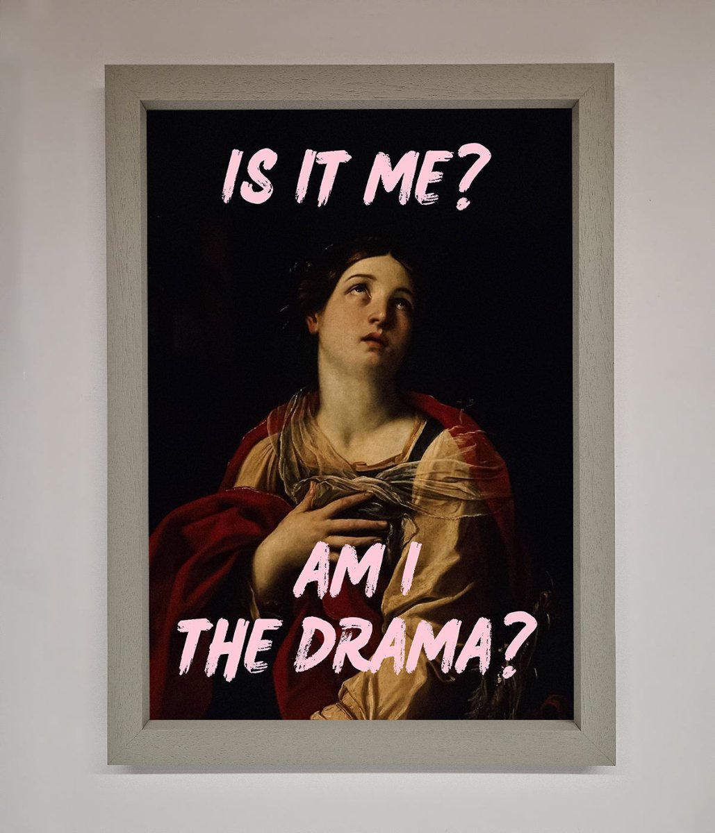 Is It Me Am I The Drama Framed Print-3