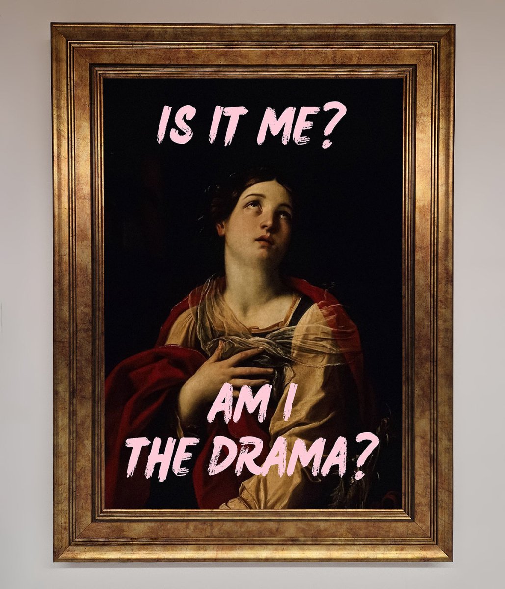 Is It Me Am I The Drama Framed Print-12