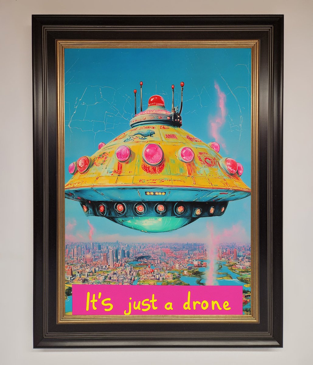 Its Just A Drone Framed Poster-17