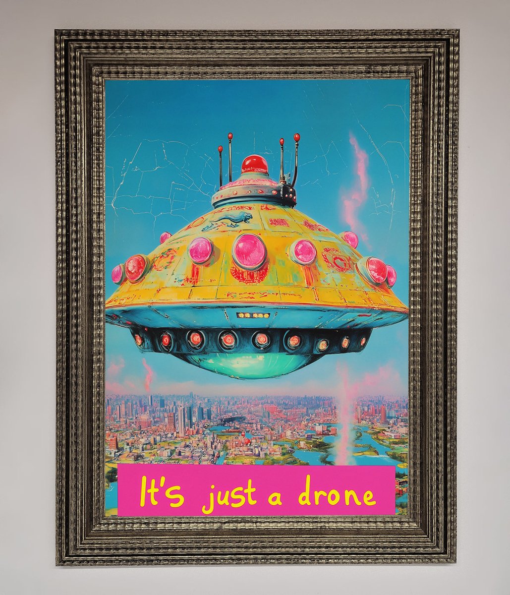 Its Just A Drone Framed Poster-10