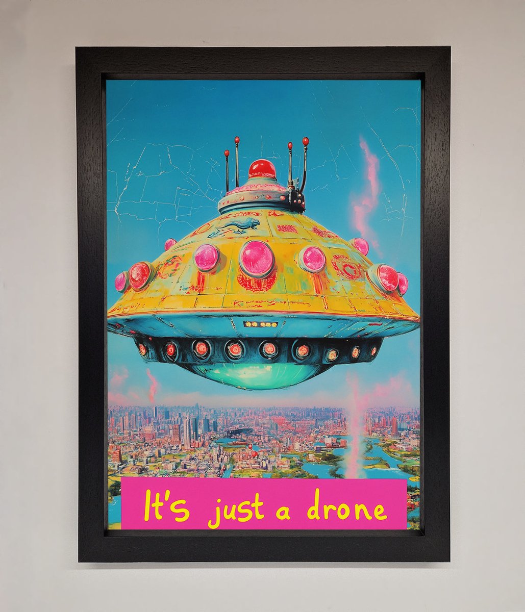 Its Just A Drone Framed Poster-1