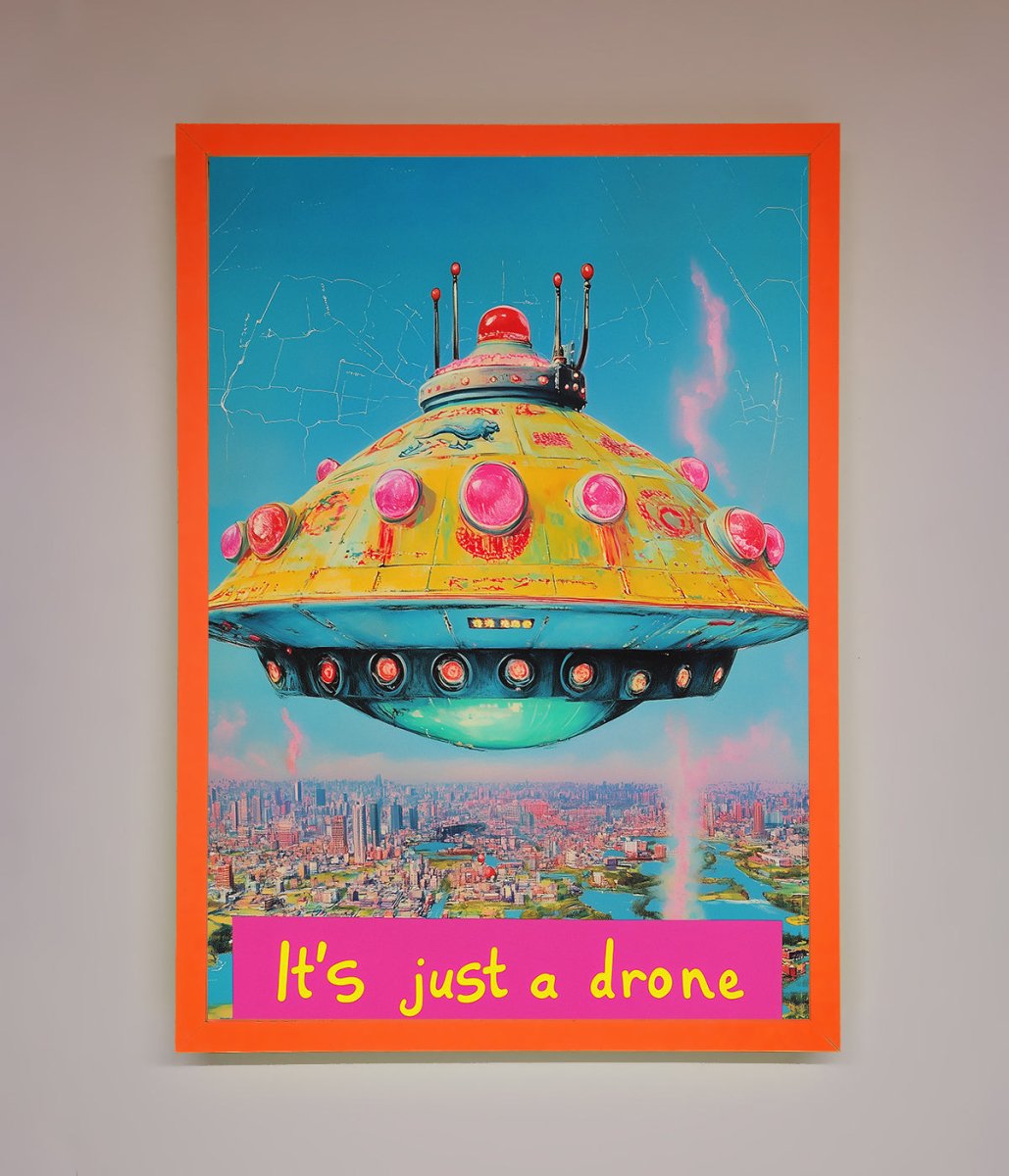 Its Just A Drone Framed Poster-6