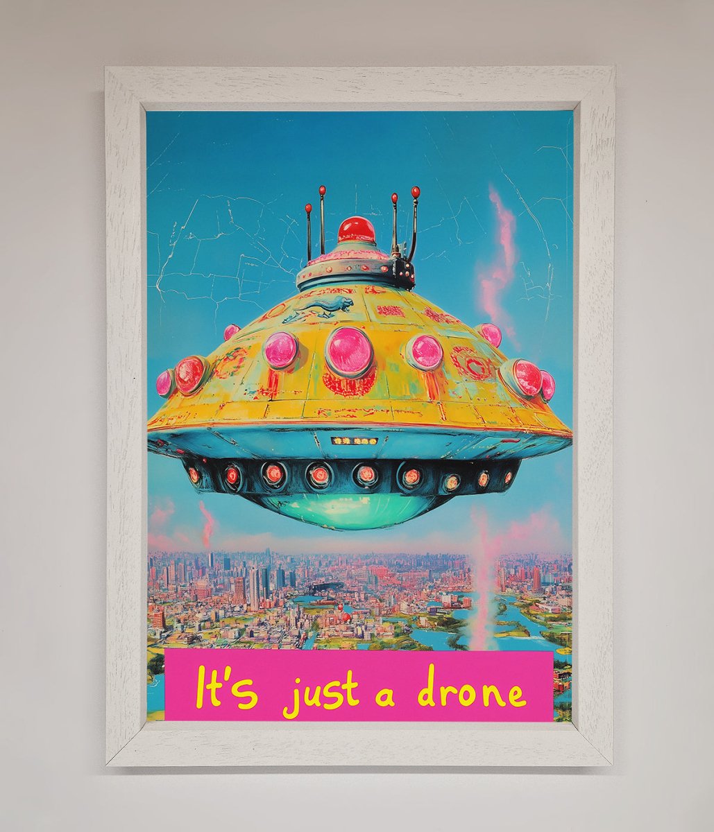 Its Just A Drone Framed Poster-2