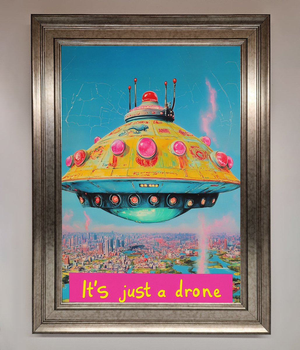 Its Just A Drone Framed Poster-14
