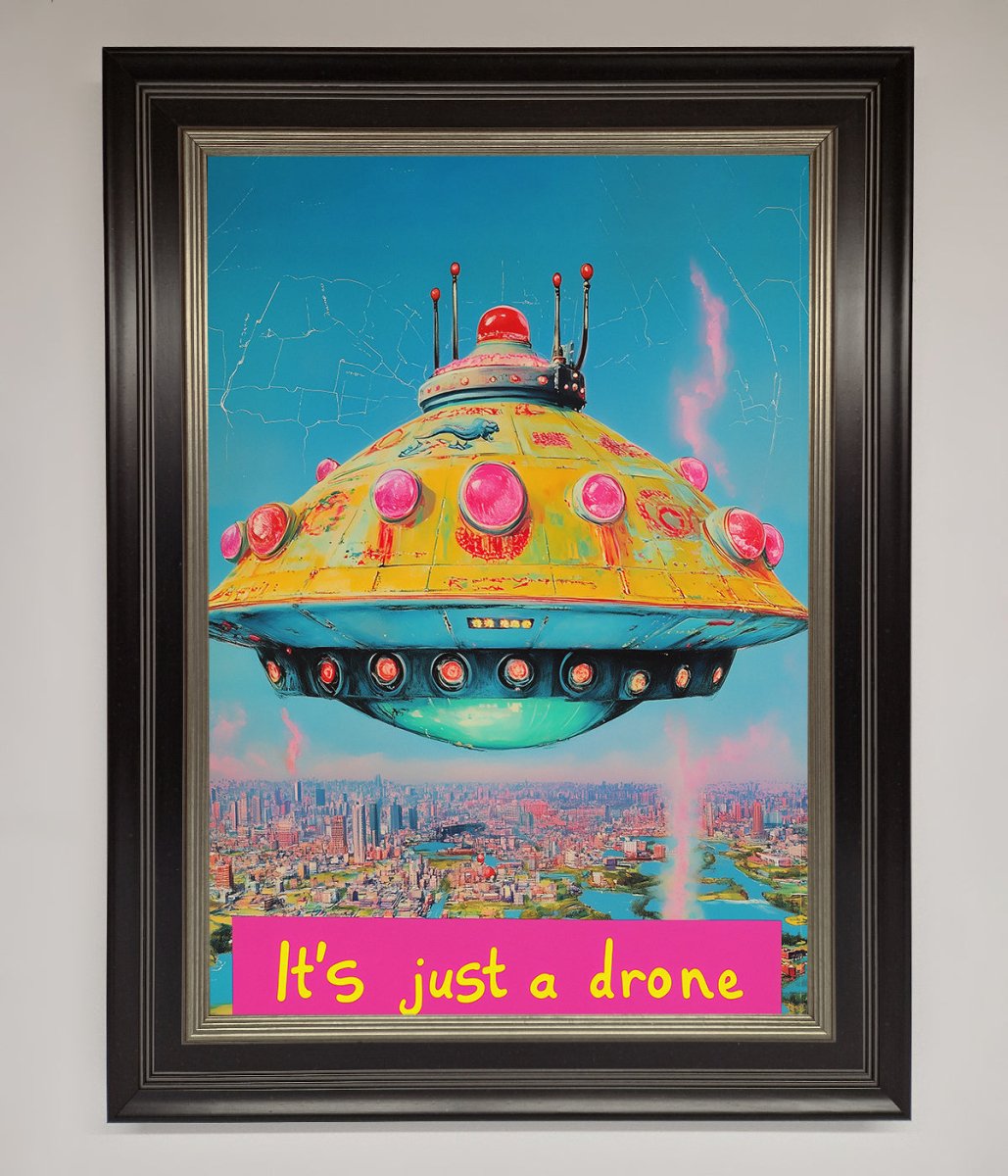 Its Just A Drone Framed Poster-16