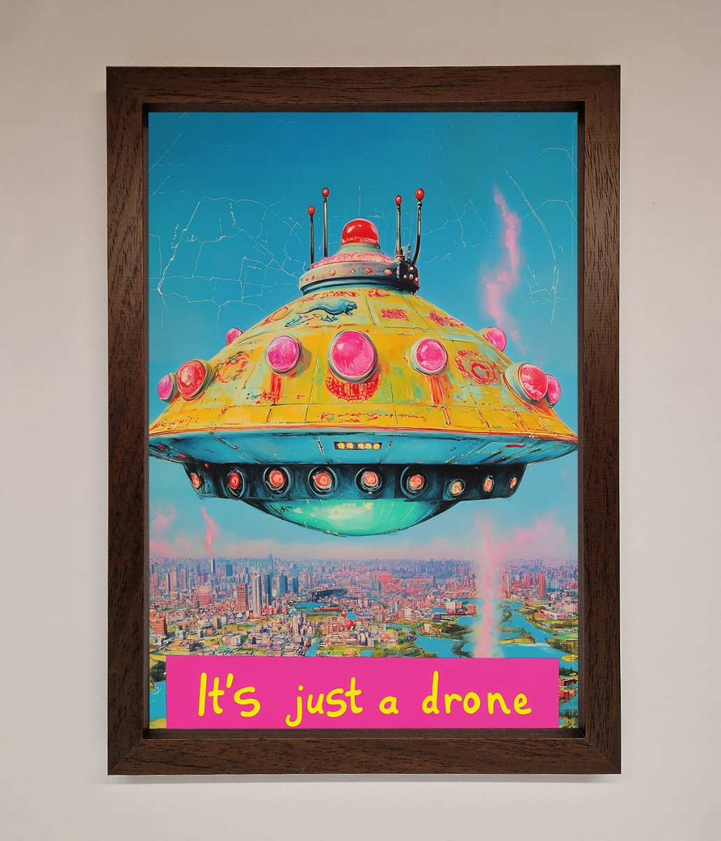 Its Just A Drone Framed Poster-18