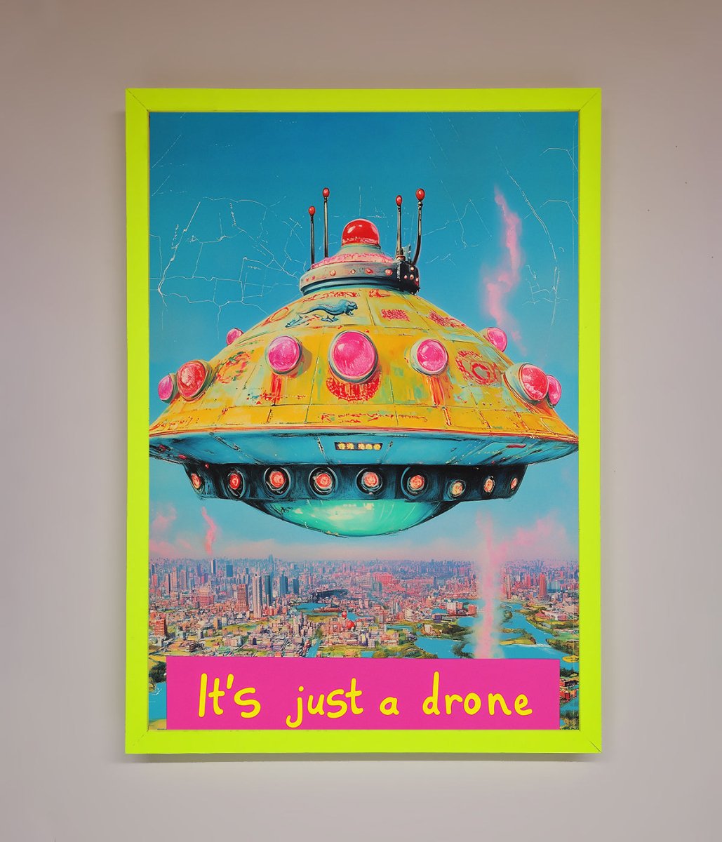 Its Just A Drone Framed Poster-0