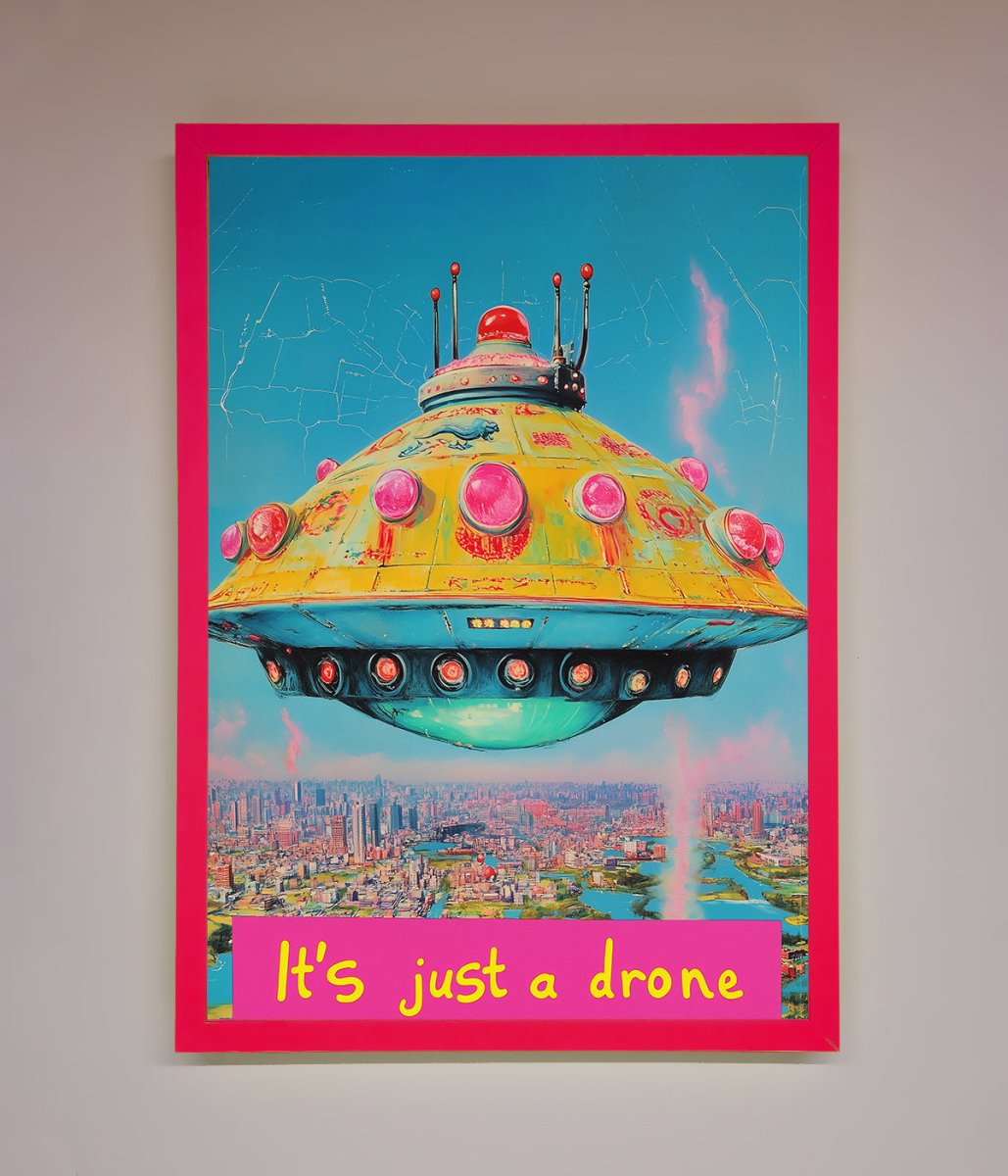 Its Just A Drone Framed Poster-5