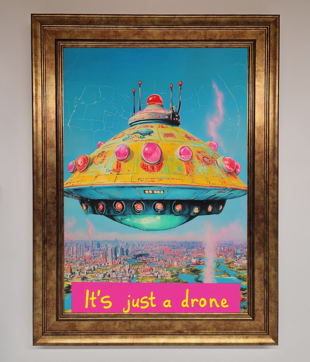 Its Just A Drone Framed Poster-12