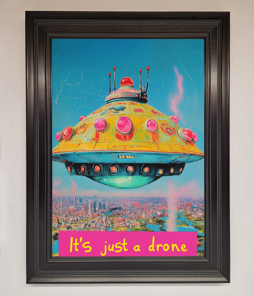Its Just A Drone Framed Poster-15