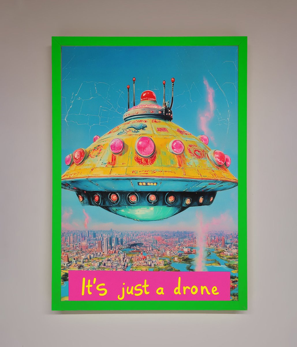 Its Just A Drone Framed Poster-8