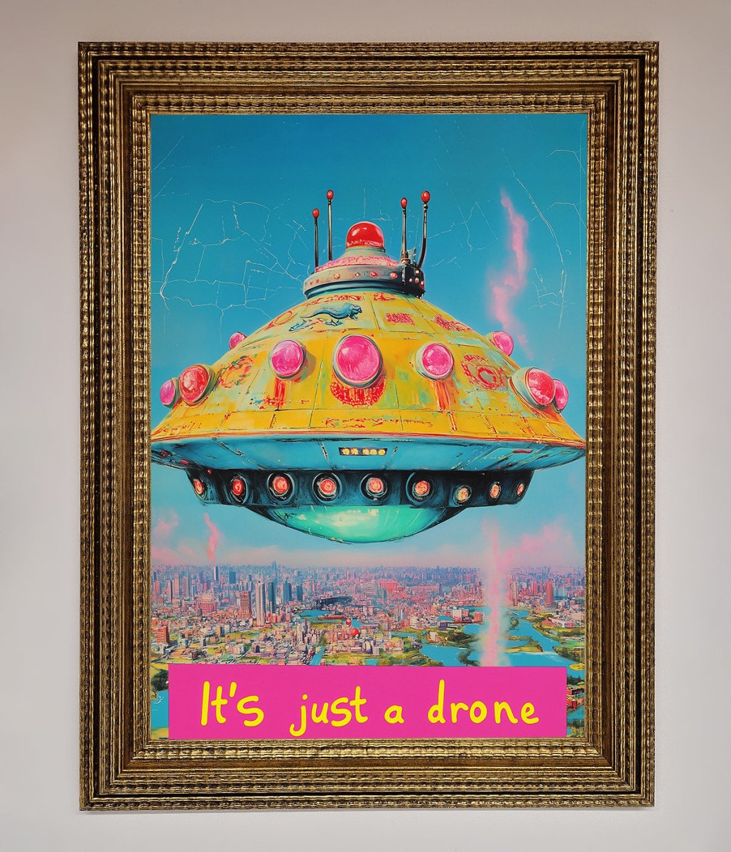 Its Just A Drone Framed Poster-9