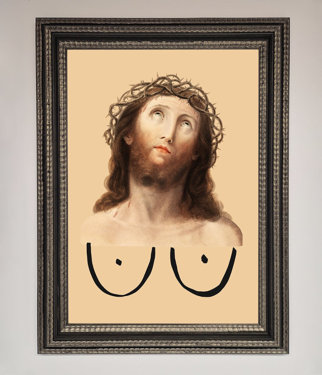 Jesus Breasts Framed Poster-17