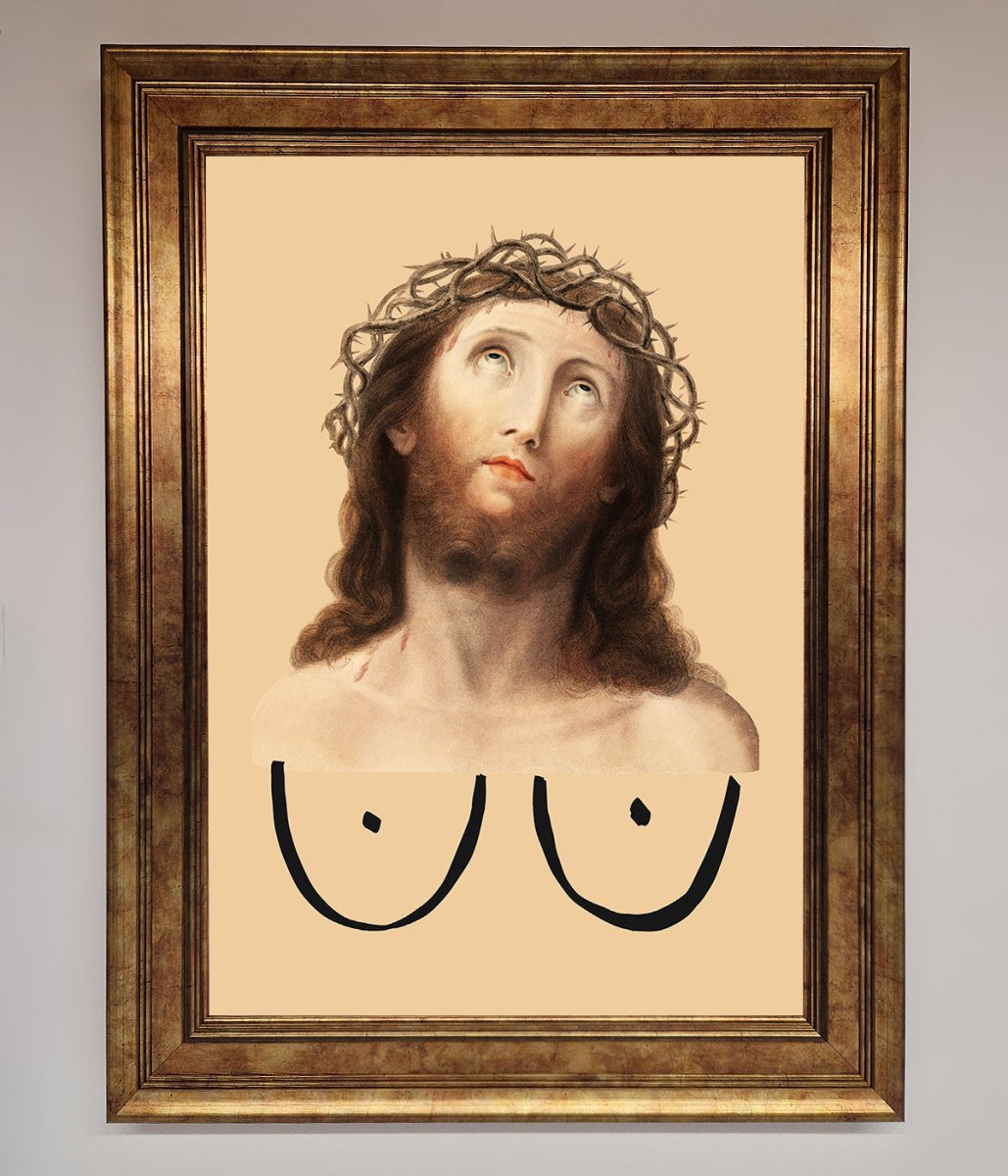 Jesus Breasts Framed Poster-7