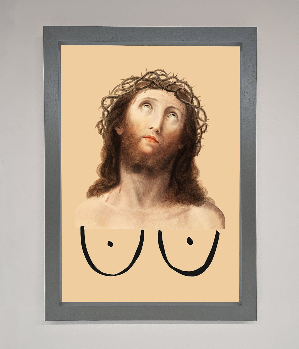 Jesus Breasts Framed Poster-4