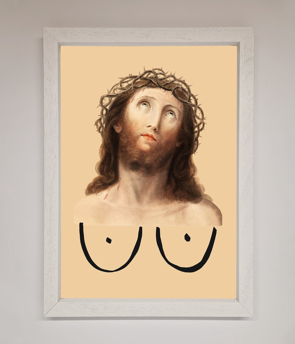 Jesus Breasts Framed Poster-2