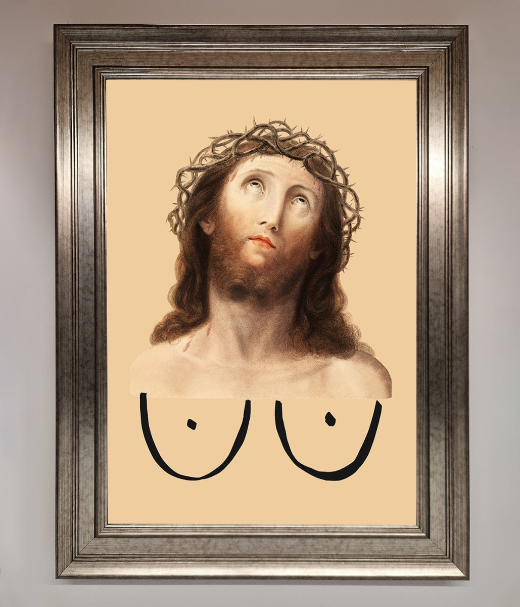 Jesus Breasts Framed Poster-5