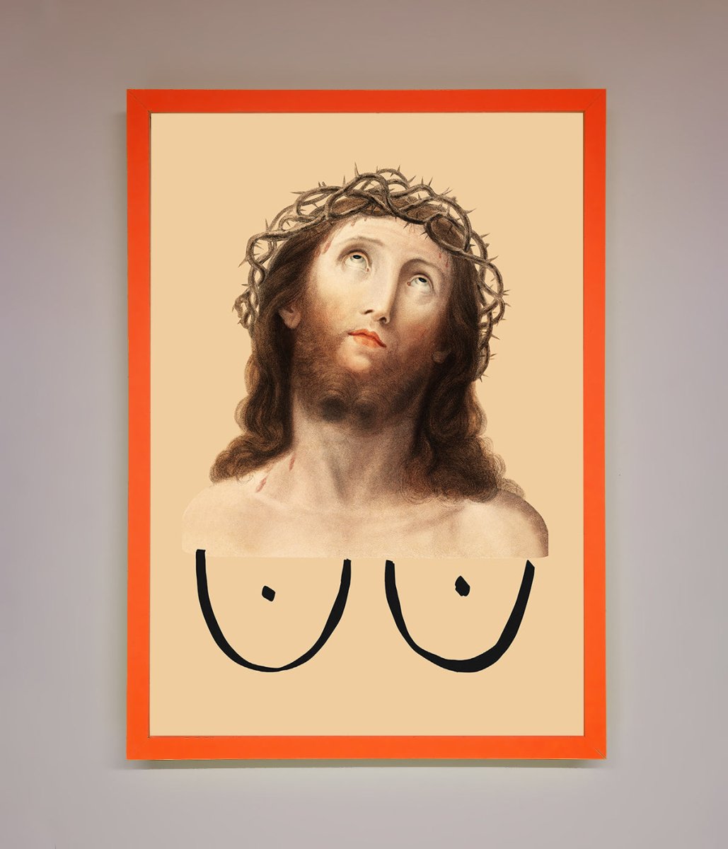 Jesus Breasts Framed Poster-10